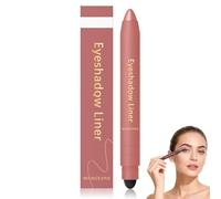 Delineador y sombra de ojos 2 en 1 Perfect Color Duo-Shadow Liner, resistente al agua y a las manchas, sombra de ojos dúo en barra con pincel difuminador, 30 s Glam (F-1)