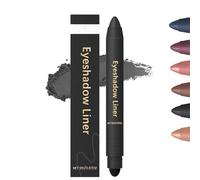 Delineador y Sombra de Ojos 2 en 1, Sombra de Ojos en Crayón en Crema a Prueba de Agua, Resistente al Agua, al Sudor y a las Manchas, Suave y Fácil de Aplicar