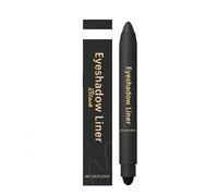 Delineador y Sombra de Ojos 2 en 1: Una exquisita sombra de ojos, resistente al agua y a las manchas, de larga duración, suave y fácil de aplicar, ideal para mujeres. (Negro)