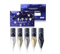Delineadores líquidos con purpurina Precise Brush Fórmulas a prueba de manchas, delineador de ojos brillante, ideal para fiestas y uso diario, maquillaje de ojos a prueba de manchas