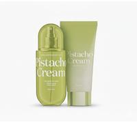 Deliplus Pistacho Cream Pack Fragrance Mist Hair & Body 250 ml + Leche Corporal Glitter 100 ml - Bruma Corporal y Capilar Hidratante con Efecto Iluminador