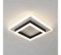 DELIPOP 30W 3375LM Plafon LED Techo Moderno, Lámparas de Techo Cuadrado Luz de Techo de Acrílico para Sala de Estar, Dormitorio, Pasillo y Estudio, 4500K Luz Natural, Diámetro 30cm