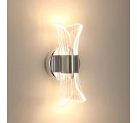 DELIPOP Aplique de Pared Interior Regulable, 3 Temperatura de Color Lámpara de Pared LED 12W, Iluminación interior Para Dormitorio, Sala de Estar, Pasillo, Escalera