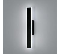DELIPOP Aplique Pared Interior LED, 12W Regulable 3 Temperatura de Color Lámpara de Pared Moderna, Negro Iluminación Luz pared LED Aluminio para Dormitorio Estudio Comedor Pasillo, 3000K/4500K/6500K