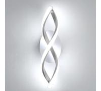 DELIPOP Aplique Pared Interior LED, 16W 1800LM Blanco Lampara de Pared Moderna, Iluminación Luz pared LED 6500K para Salón, Dormitorio, Escalera, Pasillo