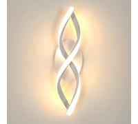 DELIPOP Aplique Pared Interior LED, 16W 1800LM Lámpara de Pared Moderna, Blanco Luz pared LED Blanco Cálido 3000K para Comedor Sala de Estar Cocina Oficina Escaleras Pasillo
