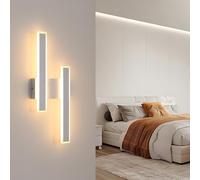 DELIPOP Aplique Pared Interior LED, 32W 3600LM Lámpara de Pared Moderna, 3000K Luz Blanca Cálida Iluminación Luz de LED Interior para Dormitorio Comedor Pasillo Escalera