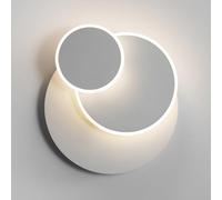 DELIPOP Apliques de Pared LED, 15W Lámpara de Pared Interior Moderna Giratorio 350°, Luz de Aluminio Acrílico Iluminación 3 EN 1 para Habitación, Dormitorio, salón, pasillo, 4500K Luz Natural