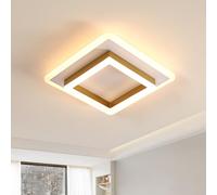 DELIPOP Lámpara de Techo, 30W Plafón LED Techo Cuadrado, Luz de Techo Moderna para Dormitorio Cocina Sala de Estar Pasillo Comedor Balcón, Blanco Cálido 3000K