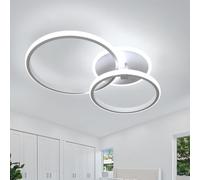 DELIPOP Plafon LED Techo, 42W 4700LM Moderna Lámpara de Techo LED, Redondo Luz de Techo para Dormitorio Cocina Sala de Estar, Blanca Fría 6500K