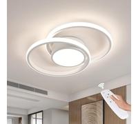 DELIPOP Plafon LED Techo Regulable, 42W 3980LM Moderna Lámpara de Techo LED con Mando a Distancia, Lámparas Techo Salon para Dormitorio Sala de Estar Cocina Comedor Pasillo Estudio, Blanco