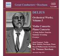 Delius Frederick - Oeuvres Orchestrales /Vol.5