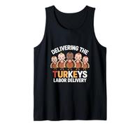 Delivering The Cutest Turkeys Labor & Delivery Nurse Turkey Camiseta sin Mangas