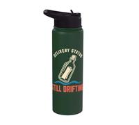 Delivery Status Still Drifting Ocean Mail Humor Stainless Steel Insulated Water Bottle