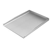 Delixike Plancha universal de acero inoxidable, 37 x 26 cm, universal, apta para barbacoa de gas Weber y barbacoa de carbón, rectangular, universal y maciza