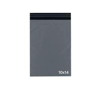 delka Bolsas de correo, bolsas de polietileno grises duraderas, sobres de envío resistentes al desgarro para ropa, documentos, fuerte adhesivo autoadhesivo, impermeables y ligeras (10 x 14, 50