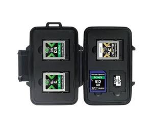 Delkin Compartimento para 3 tarjetas CFexpress tipo B y 2 tarjetas SD