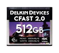Delkin Devices Tarjeta de Memoria CFast 2.0 de 512 GB.
