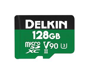 Delkin Dispositivos 128GB Power microSDXC UHS-II (V90) Tarjeta de Memoria