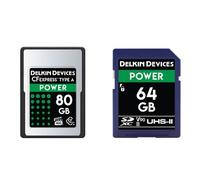 Delkin POWER CFexpressâ¢ Type A Memory Card Bundle - 80 GB CFeA + 64 GB SD V90