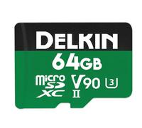 Delkin Tarjeta de memoria microSD POWER UHS-II (V90) 64 GB