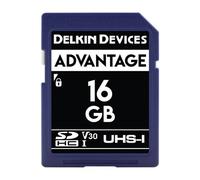 Delkin Tarjeta de memoria SD ADVANTAGE UHS-I (V30) 16 GB Lectura: 100 MB/s