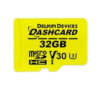 Delkin - Tarjeta micro SD de 32 GB UHS-I (U3/V30) microSDHC con adaptador | DASHCARD Tarjeta micro SD clase 10 de ultra alta velocidad para cámara de salpicadero, cámara de seguridad, GoPro, cámara
