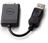 Dell Adaptador de DisplayPort a VGA (reproducción de películas en un proyector de Cine en casa), Compatible con una resolución máxima de vídeo de 1920 x 1200 píxeles, Plug & Play, Color Negro