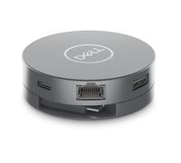 Dell Adaptador multipuerto USB-C DA305 6 en 1, Cable coaxial Redondo, Plug and Play, USB-C Integrado, Color Gris
