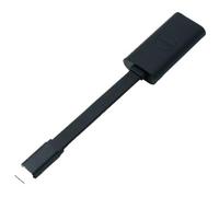 DELL USB-C - RJ-45 USB-C RJ-45 Negro adaptador de cable - Adaptador para cable (USB-C, RJ-45, Macho/hembra, Negro, Latitude E5570 Latitude E5470)