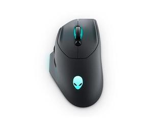 Dell Alienware AW620M - Ratón inalámbrico con cable para juegos, lado oscuro de la luna, FKHF6 545-BBFB