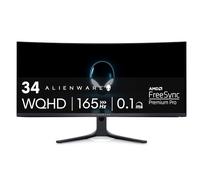 DELL Alienware - Monitor para Juegos QD-OLED Curvado de 34 Pulgadas - AW3423DWF, Sistema de iluminación AlienFX, Tiempo de Respuesta 0.1 ms, antirreflectante,