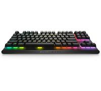 Dell Alienware Tenkeyless - Teclado para juegos AW420K (lado oscuro de la luna), AlienFX RGB / 16,8 millones de colores, altura ajustable, Cherry MX rojo