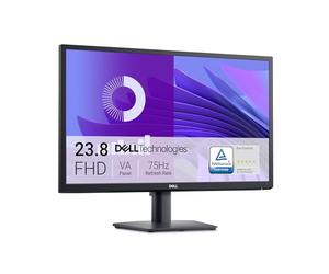 Dell E2425H 24" Full HD (1920x1080) Monitor, 75Hz, VA, 5ms, VESA (100x100mm), DisplayPort, VGA, 3 Años de Garantía, Negro