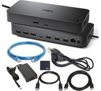 Dell El paquete de estación de acoplamiento Pro Smart Dock SD25 incluye cable de puerto de visualización de suministro de energía de 130 W + cable HDMI Zoomspeed + cable Ethernet + paño de limpieza