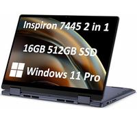 Dell Inspiron 14 7445 7440 Laptop 2 en 1, pantalla táctil FHD+ de 14 pulgadas, AMD Ryzen 5 8640HS, 16GB DDR5 RAM, 512GB SSD, AI Copilot para creadores, diseñadores y estudiantes, teclado