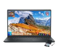 Dell Inspiron 3535 Laptop con pantalla táctil - con 2024 Office Lifetime y unidad de DVD externa, computadora táctil FHD de 15.6 pulgadas para negocios, AMD Ryzen 7 7730U, cámara web HD, Copilot, Win