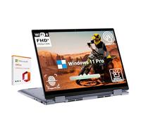 Dell Inspiron Laptop 2 en 1 FHD con pantalla táctil, laptop convertible de 14 pulgadas, AMD Ryzen 5 7530U (Beat i7-11600H), 8 GB de RAM, 128 GB SSD, Windows 11 Pro, teclado retroiluminado, lector de