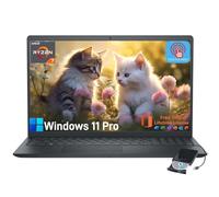 Dell Inspiron Laptop con pantalla táctil de 15.6 pulgadas, computadora portátil para negocios y estudiantes, con Office Lifetime y Win 11 Pro, Ryzen 7 7730U, unidad de DVD externa, pantalla