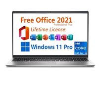 Dell Inspiron - Laptop empresarial, FHD de 15.6 pulgadas con Win11 Pro y Office 2021 Lifetime | Intel i7-1355U, 8GB, SSD PCIe de 512 GB, Wi-Fi 6, lector de tarjetas SD, HDMI Platinum Silver