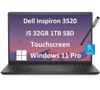 Dell Inspiron - Portátil con visualización táctil (15.6" FHD Touch, Intel Core i5-1155G7, 32 GB de RAM, 1 TB SSD) para negocios, estudiantes, empresas, teclado numérico, bisel estrecho, cámara web,