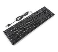 DELL KB216 Teclado Multimedia de Oficina Delgado Ucraniano Negro