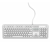 DELL KB216 USB QWERTY Internacional de EE.UU. Color blanco - Teclado (USB, Universal, QWERTY, Internacional de EE.UU., Alámbrico, USB)