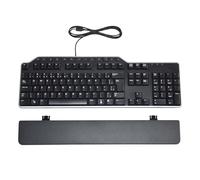Dell KB522 - Teclado multimedia de 104 teclas de tamaño completo con hub USB y reposamuñecas, diseño brasileño, compatible con MPNs NV3WH, 0FRXW, 1RW52, X20M8, 7VHY1, 75RW8