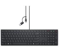 Dell kb525c teclado oficina usb qwerty español negro