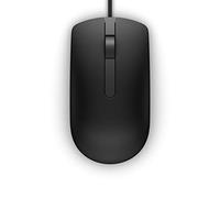 DELL Kit Mouse, External, USB, 3 Buttons, Optical, Black, 0GR04J (Buttons, Optical, Black, Chicony Corp, MS116, Ambidextrous, Optical, USB Type-A, 1000 dpi, Black)