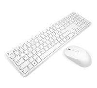 Dell KM5221W Pro - Juego de Teclado y ratón inalámbrico, Reino Unido (QWERTY), 2,4 GHz, cifrado AES de 128 bits, 4000 PPP, Blanco