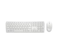 Dell KM5221W Pro - Juego de Teclado y ratón inalámbrico, Reino Unido (QWERTY), 2,4 GHz, cifrado AES de 128 bits, 4000 PPP, Blanco