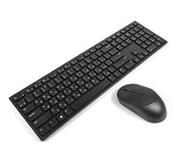 DELL KM5221W Ukrainian Pro - Combo de Teclado y Mouse inalámbricos, Color Negro