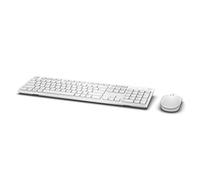 DELL KM636 RF inalámbrico AZERTY Francés Color blanco - Teclado (RF inalámbrico, Universal, AZERTY, Francés, Inalámbrico, PC/server)